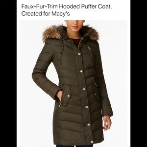 Michael Kors Faux Fur Down Parka NWT S